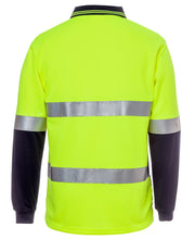 
                      
                        Load image into Gallery viewer, Hi Vis Long Sleeves Cotton Back Polo with reflective tape
                      
                    