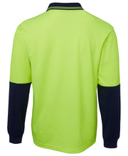 
                      
                        Load image into Gallery viewer, Hi Vis Long Slevees Cotton Back Polo
                      
                    