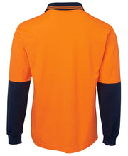
                      
                        Load image into Gallery viewer, Hi Vis Long Slevees Cotton Back Polo
                      
                    