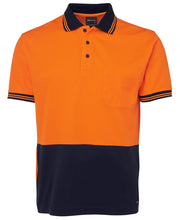 
                      
                        Load image into Gallery viewer, Hi Vis Short Sleeves Cotton Back Polo
                      
                    