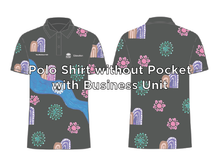 
                      
                        Load image into Gallery viewer, (PERSONALISED WITH BUSINESS UNIT) Terrific Tweed Black Polos without Pocket
                      
                    