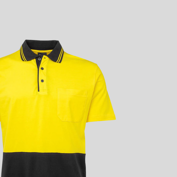 Hi Vis Short Sleeved Cotton Polo