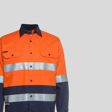 
                      
                        Load image into Gallery viewer, Hi Vis Long Sleeve 190G Work Shirt
                      
                    