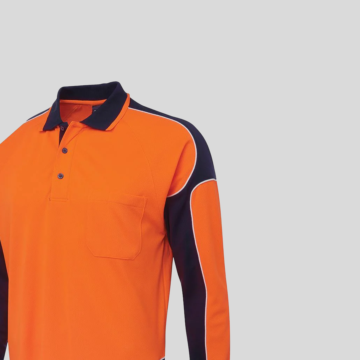 Hi Vis Long Sleeved Arm Panel Polo