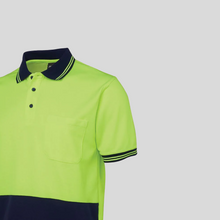 
                      
                        Load image into Gallery viewer, Hi Vis Short Sleeves Cotton Back Polo
                      
                    