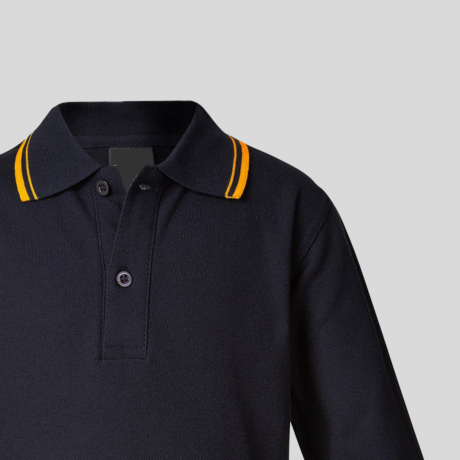 Classic twin stripe polo - long sleeved